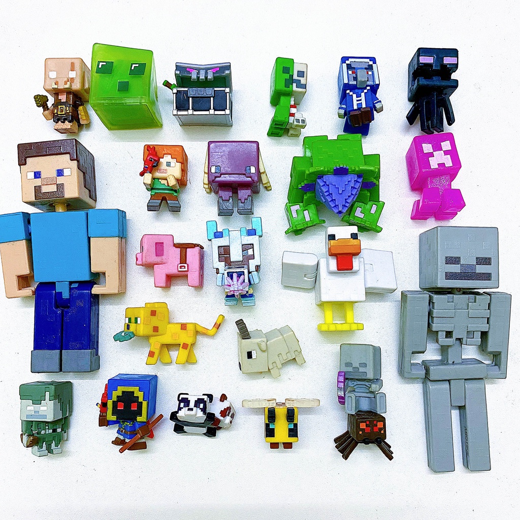 Mô hình minecraft - Minifigure minecraft - Hàng chính hãng Mattel - Giao ngẫu nhiên