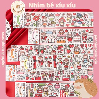 Sticker infeel.me dạng dài hình dán trang trí sổ và đồ dùng decor góc học tập làm việc