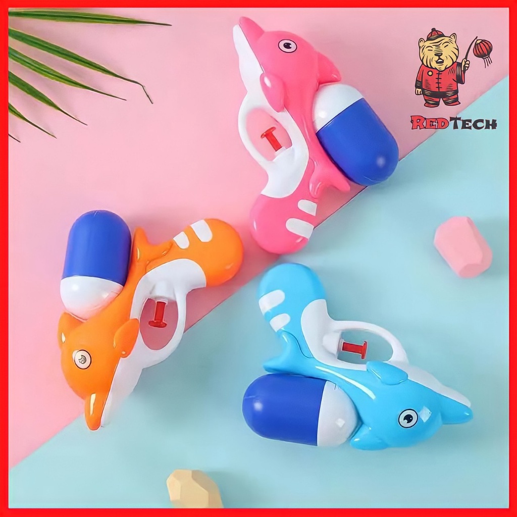 Đồ chơi súng nước mini hình cá heo RedTech, siêu dễ thương dành cho bé.