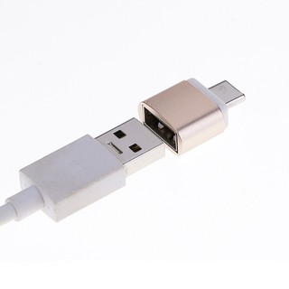Đầu chuyển đổi từ cổng micro usb sang usb-c type-c + usb otg
