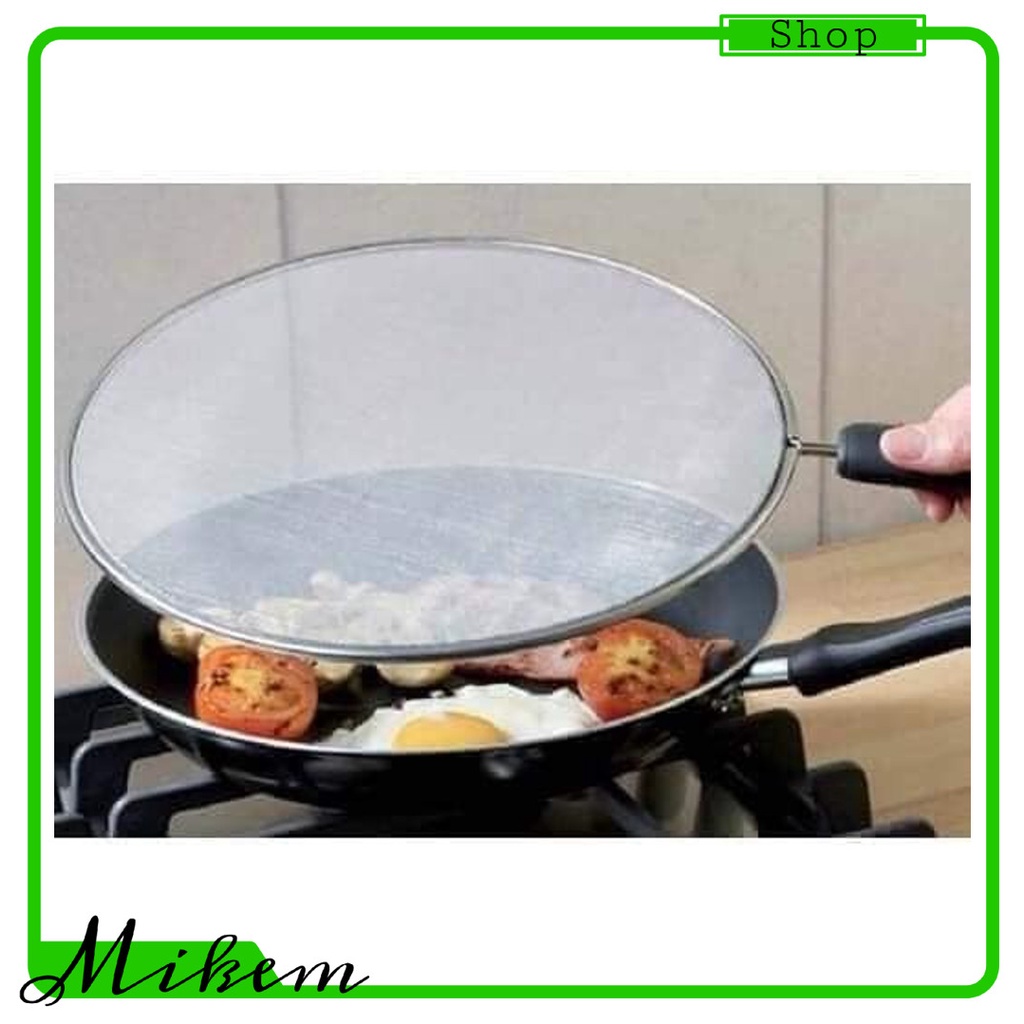 Nắp đậy chảo lưới bằng INOX che chắn dầu mỡ văng ra ngoài