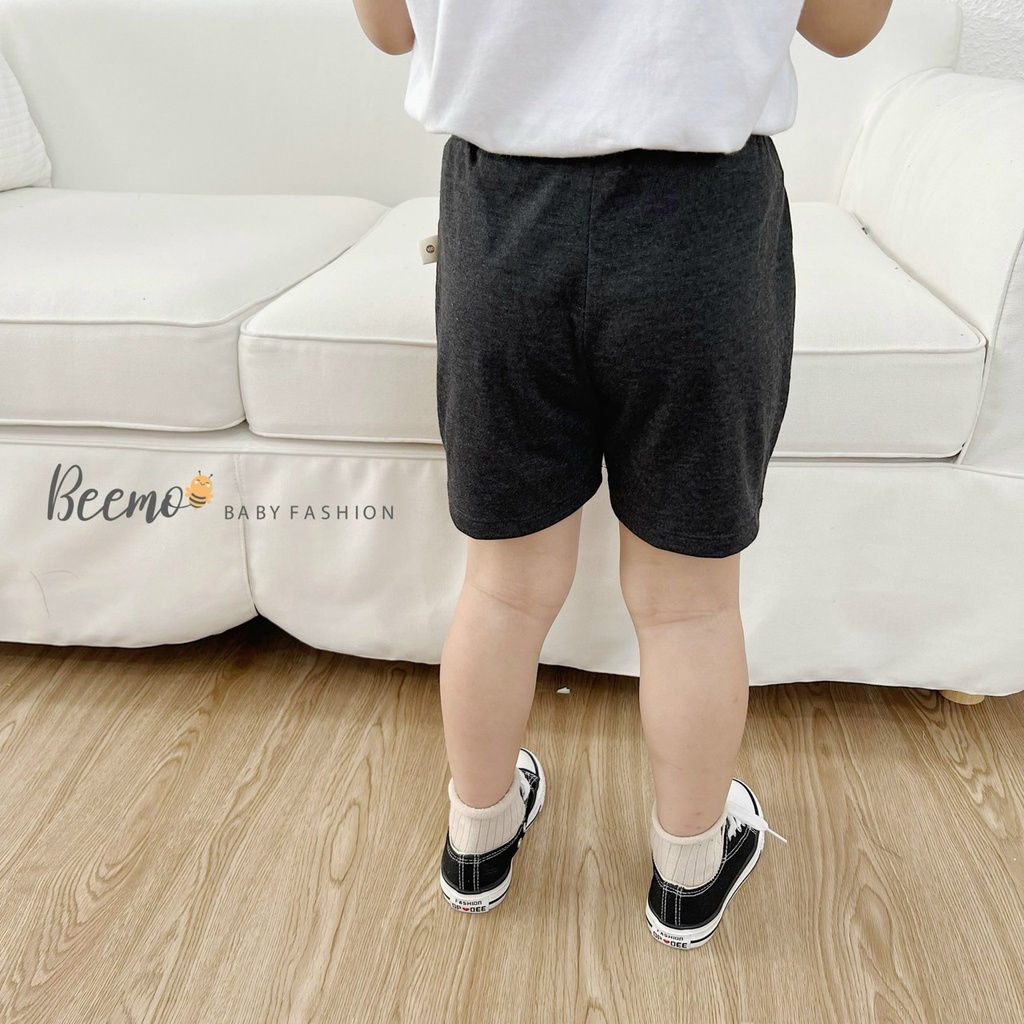 Quần đùi cotton cho bé trai, quần sóc đùi bé trai hàng Beemo đẹp