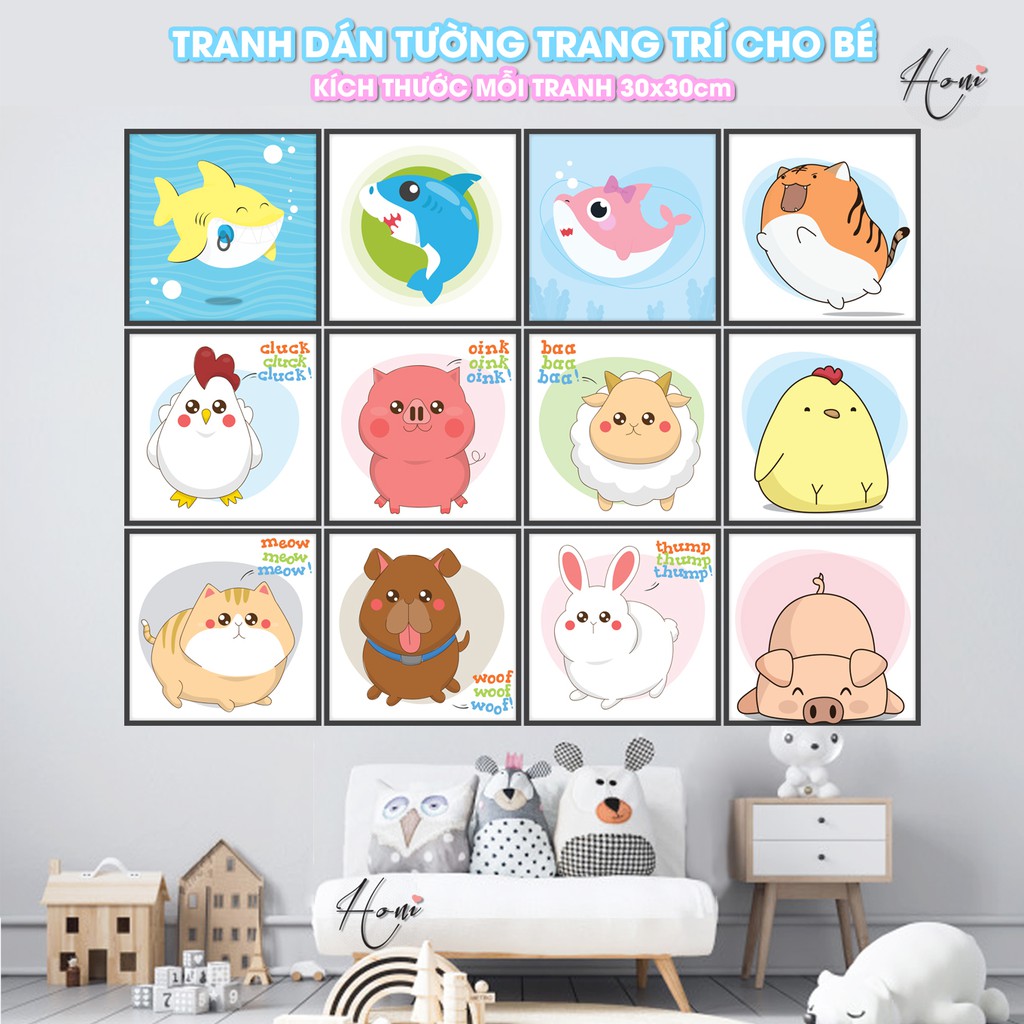 Decal Dán Tường Trang Trí Phòng Bé - Tranh Dán Tường Bộ Lẻ