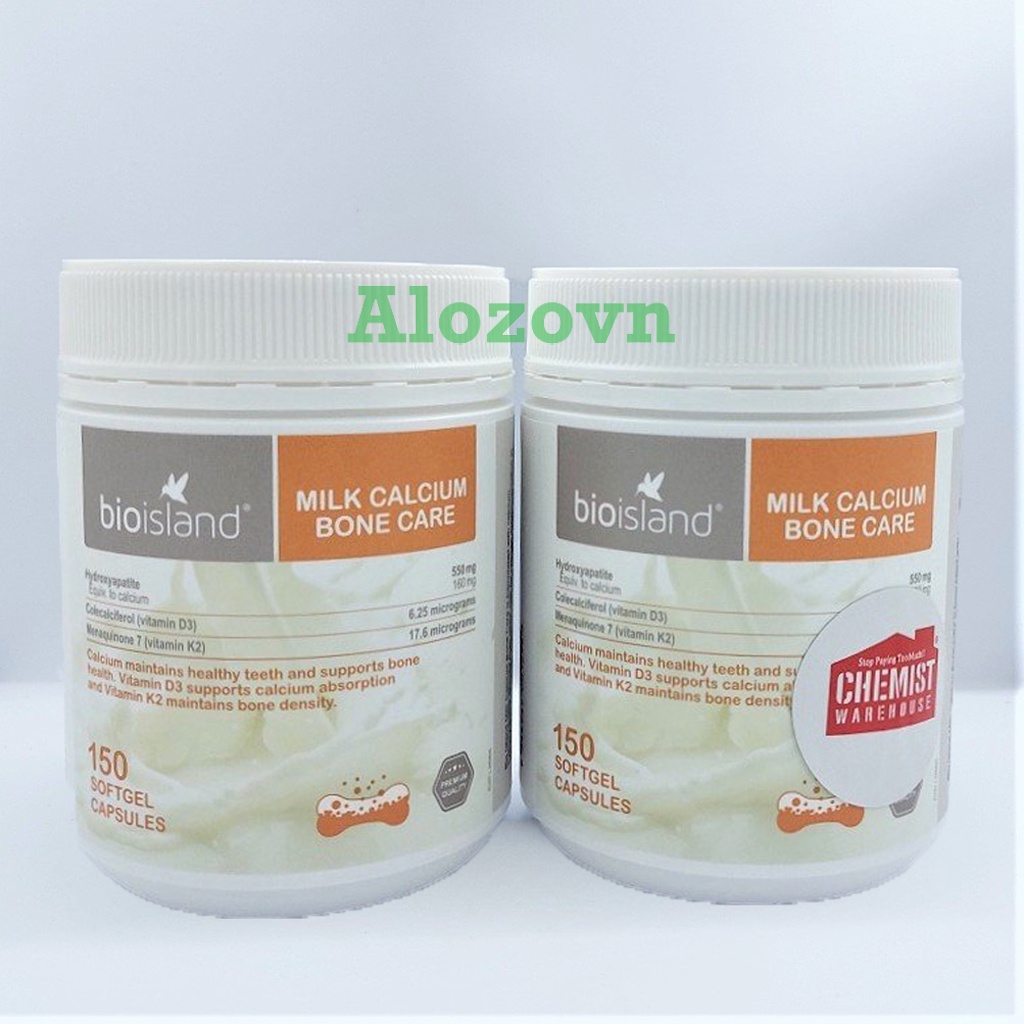 Viên Uống Hỗ Trợ Bổ Sung Canxi Bio Island Milk Calcium Bone Care 150 viên