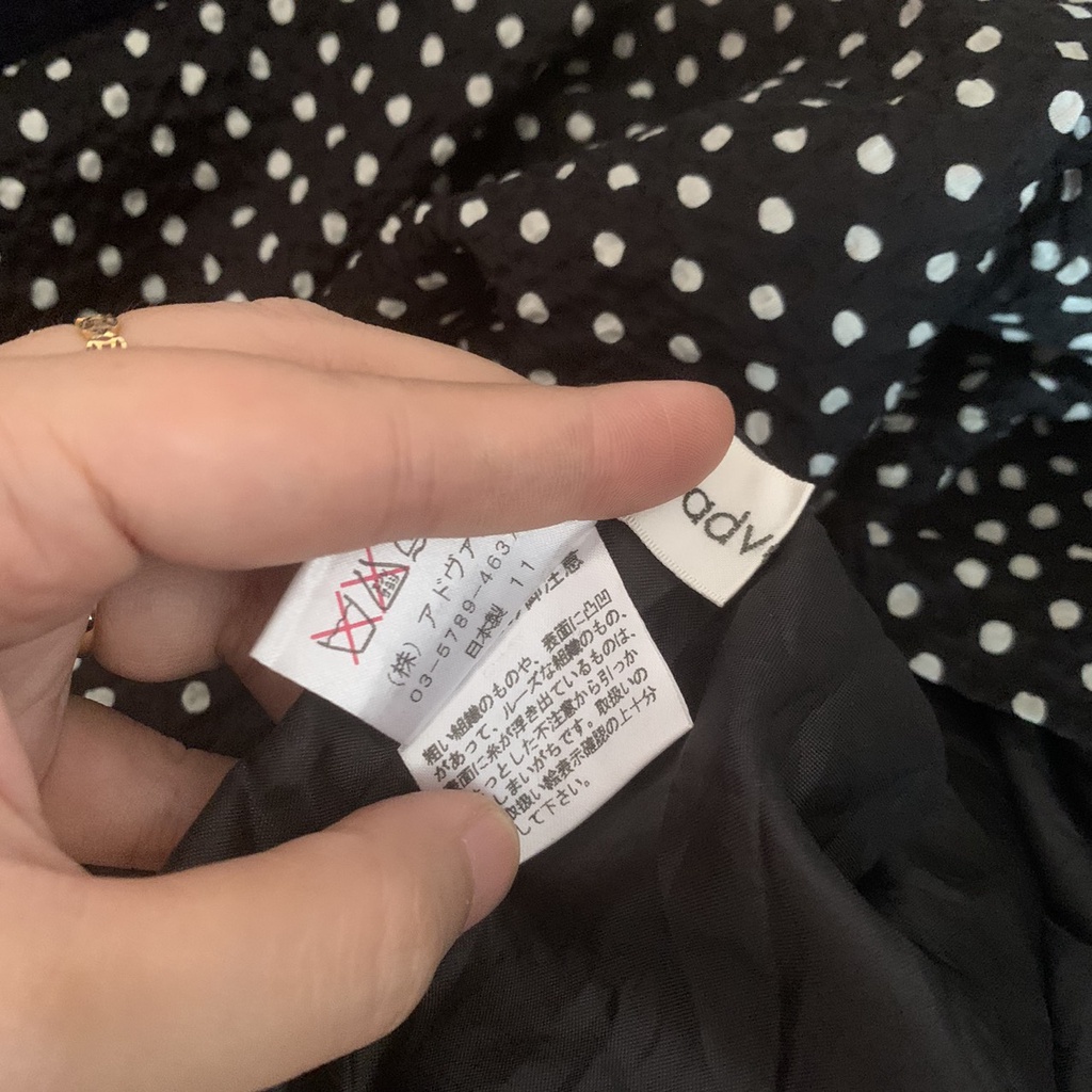Đầm sát nách chấm bi kiểu vintage hiệu ADVANCE