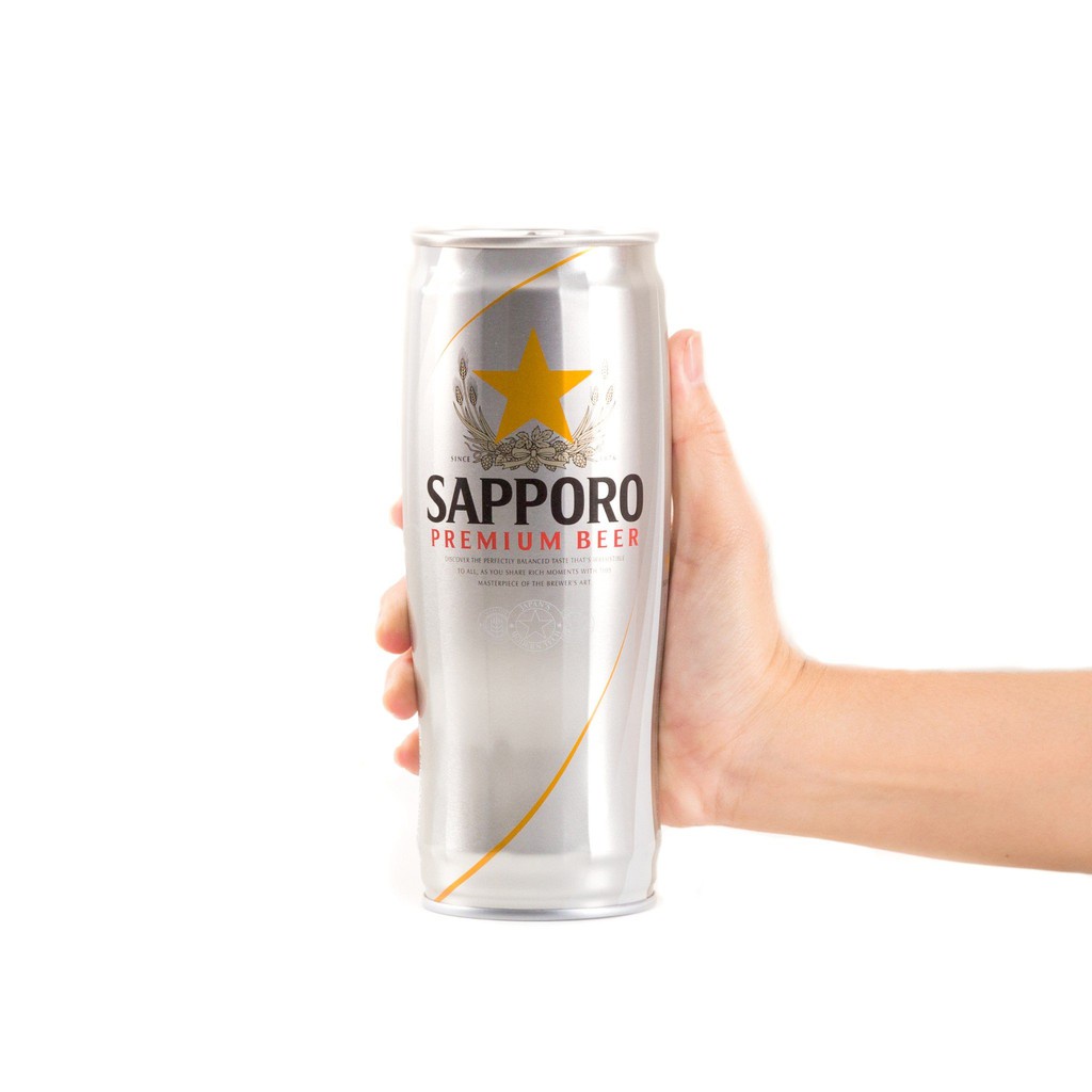 Bia Sapporo Premium Silver Cup  330ml - 650ml Can-ALC. 5.0%