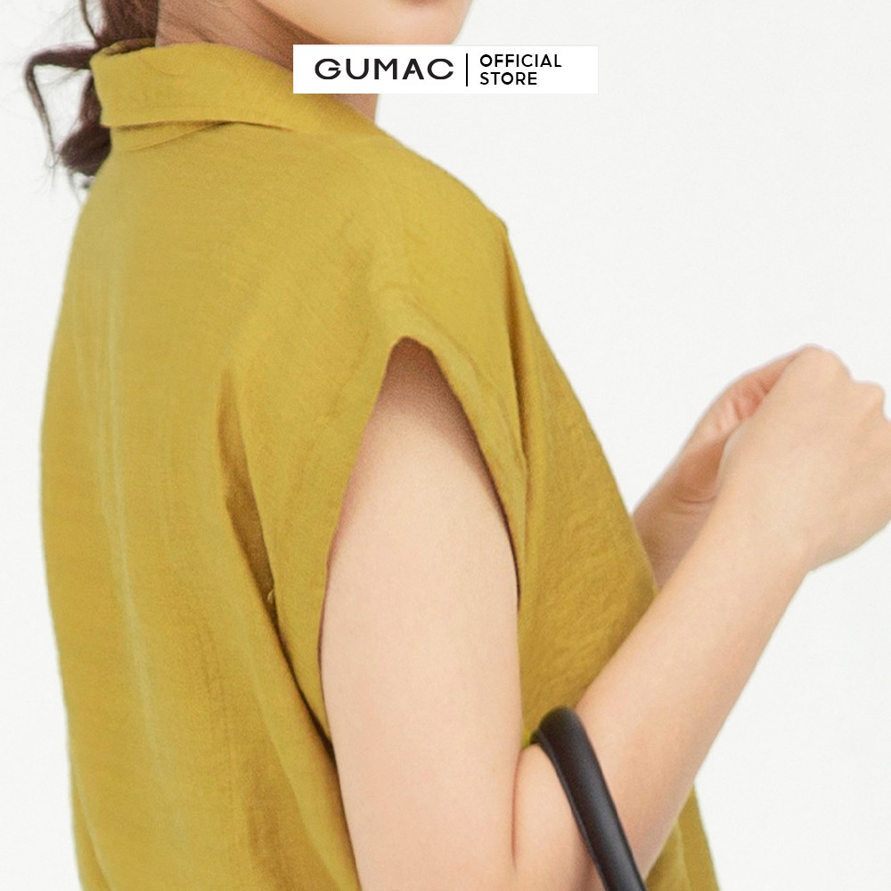 [Mã WABRGUSBD2 giảm 10% tối đa 50k đơn từ 250k] Áo kiểu nữ sách nách GUMAC from rộng công sở AB578 | BigBuy360 - bigbuy360.vn