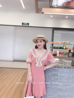 Váy thụng đuôi cá phối ren
