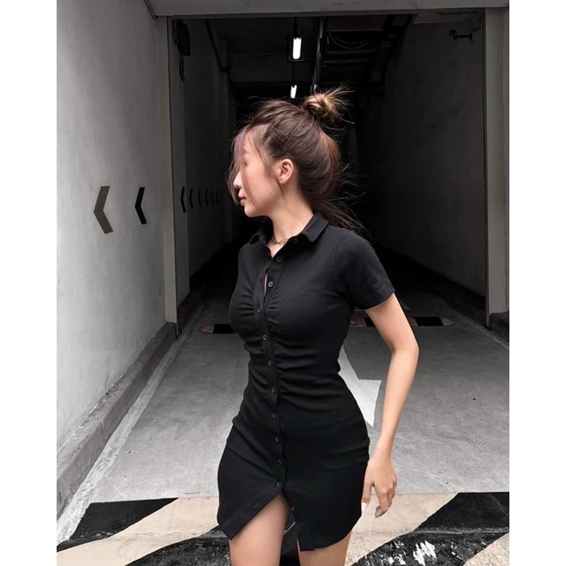 Đầm body thun nhúng bigsize