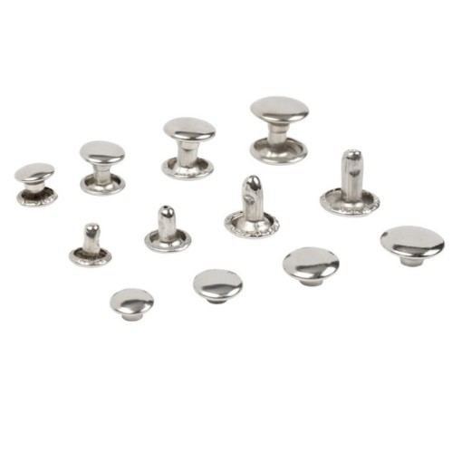 100 bộ đinh tán inox thép không gỉ - phụ kiện làm đồ da handmade