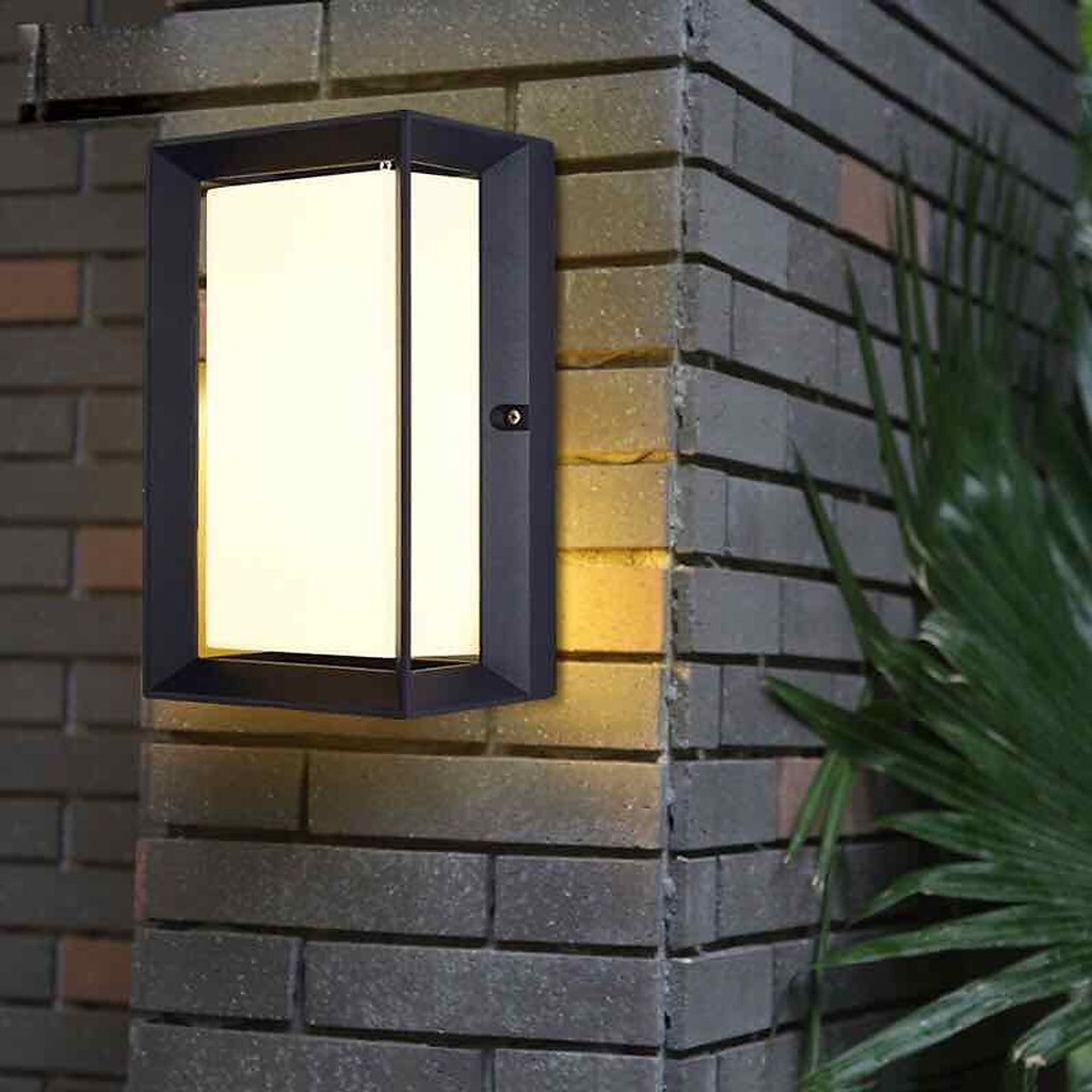 Đèn gắn tường ngoài trời hiện đại hộp chữ nhật VNT659 - Tặng kèm bóng chuyên dụng