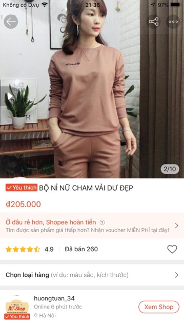 Bộ nỉ nữ CHAM cao cấp vải dư đẹp hàng thiết kế ( ảnh tự chụp) | BigBuy360 - bigbuy360.vn