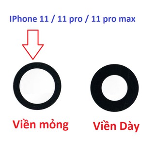 Kính camera IPhone 11 / 11 pro / 11 pro max - Viền Mỏng ( 1 cái )