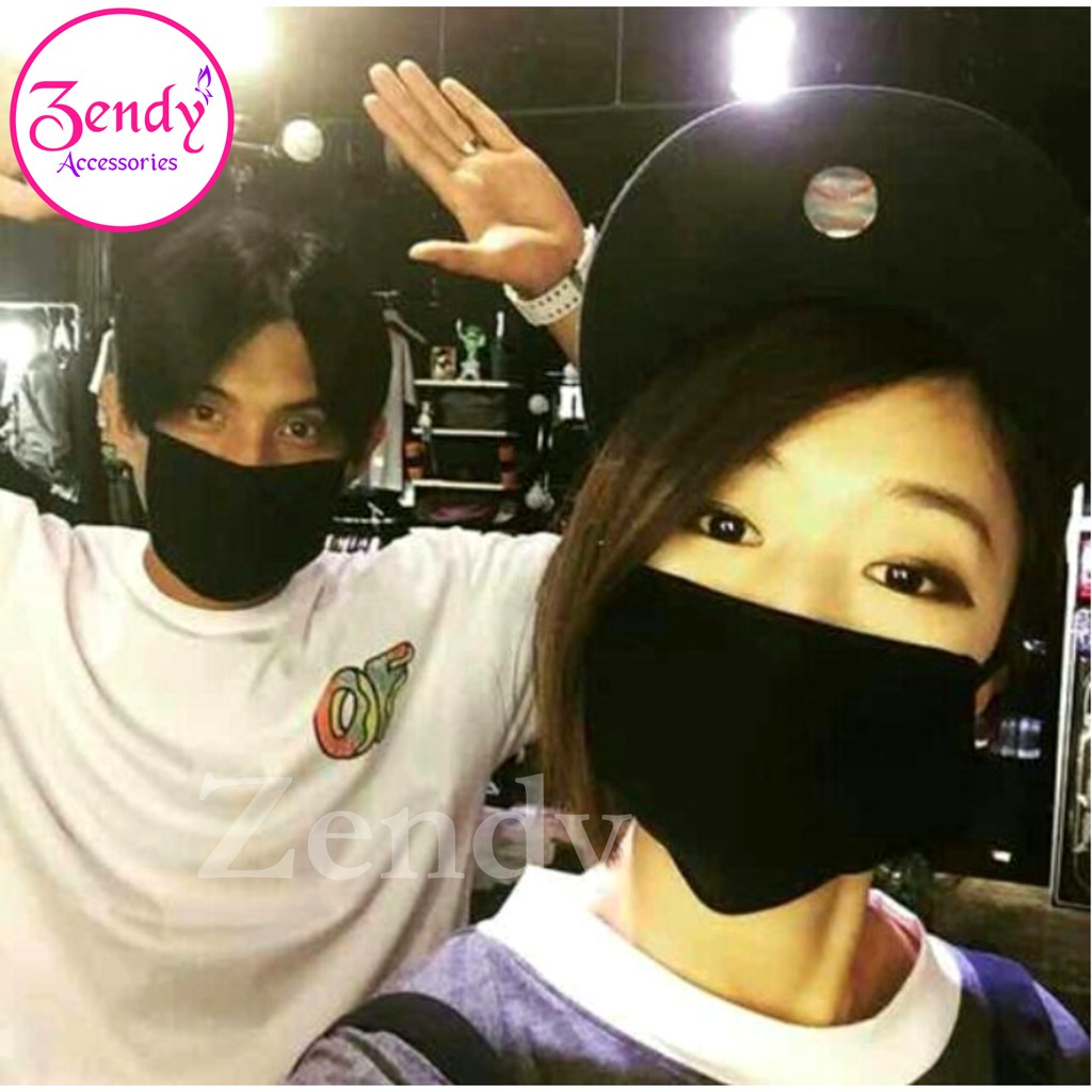 Khẩu trang vải đen phong cách hàn quốc | BigBuy360 - bigbuy360.vn