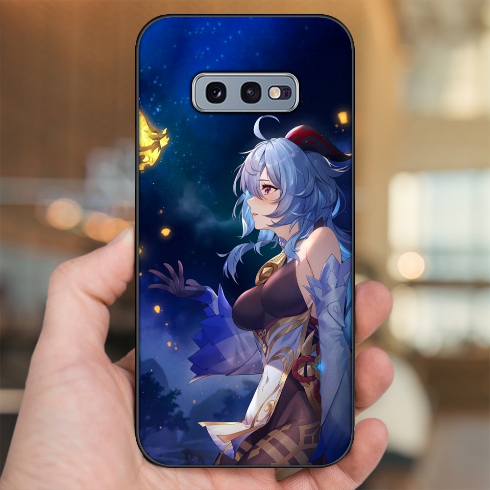 Ốp lưng Samsung S10e viền đen in hình Ganyu Genshin Impact