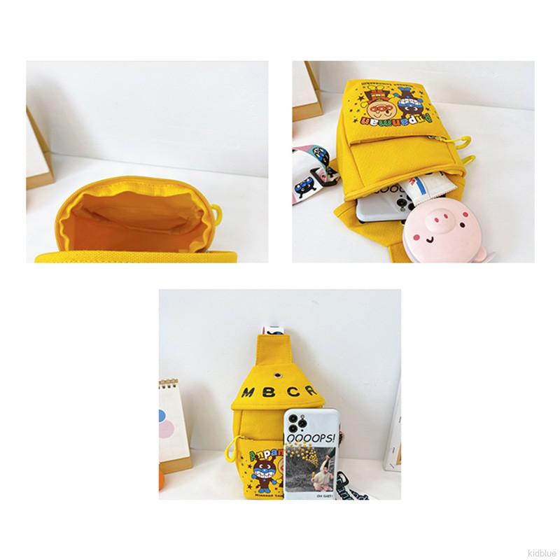 Túi đeo chéo họa tiết hoạt hình thời trang cho bé phong cách Hàn Quốc