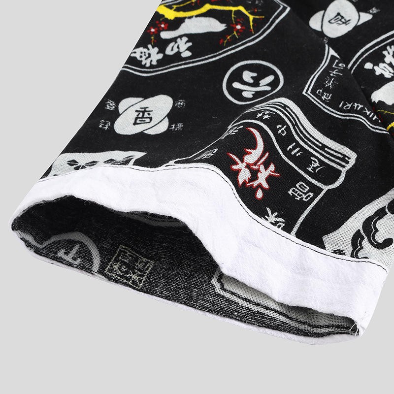 Áo sơ mi nam ngắn tay vải lụa thiết kế hoạ tiết Taiwan - ZUMAN - ASM46 | BigBuy360 - bigbuy360.vn