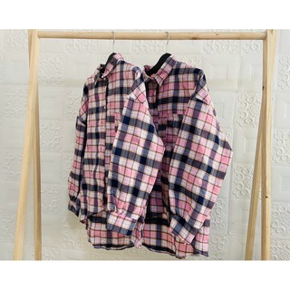 Áo Khoác Sơ Mi Caro  Unisex Chất Kate Mịn Trẻ Trung - Shop3nunisex