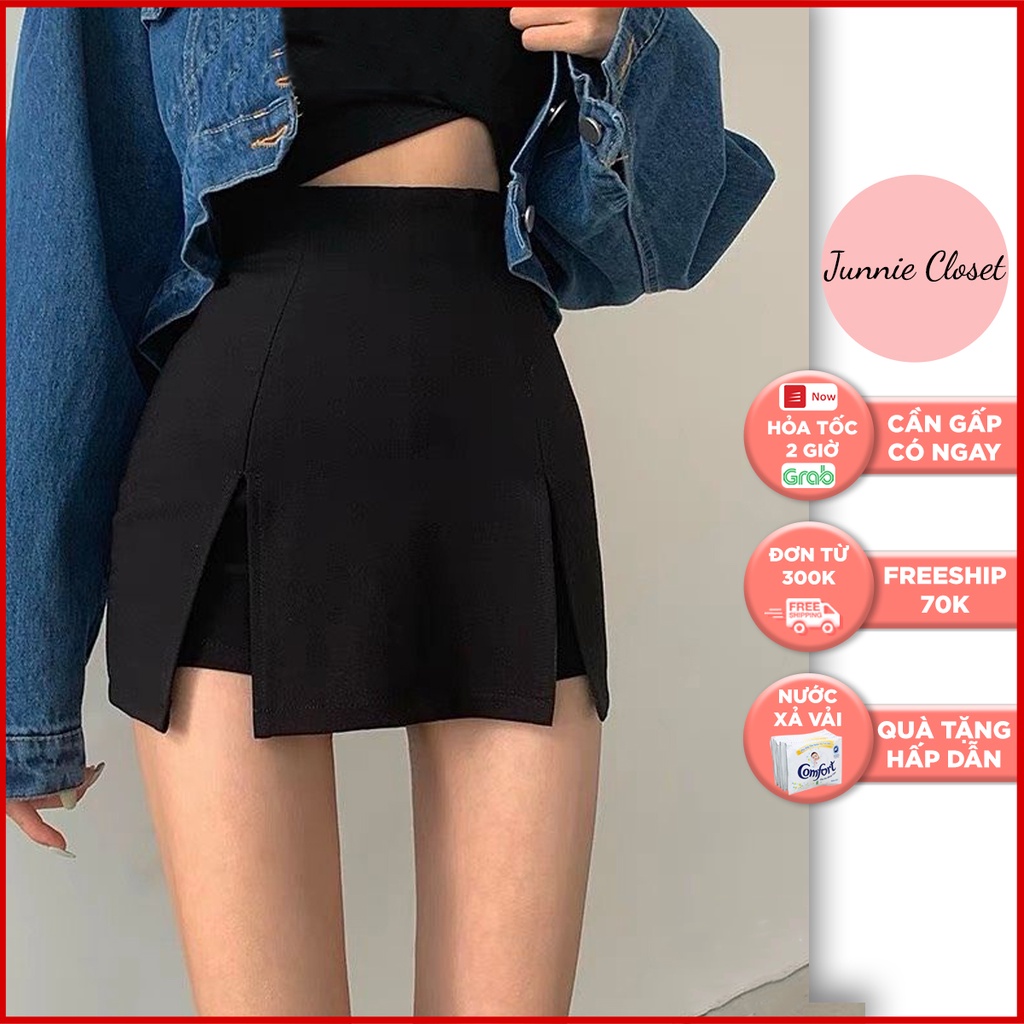 Quần váy xẻ tà 2 bên Junnie Closet