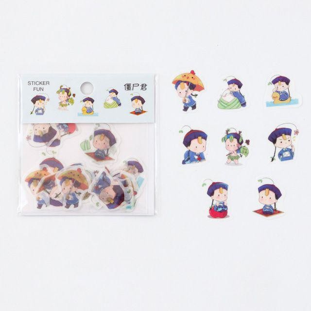 Set 32 miếng sticker hình dán totoro, mashimaro, thanh phục siêu xinh xắn trang trí sổ tay lưu bút
