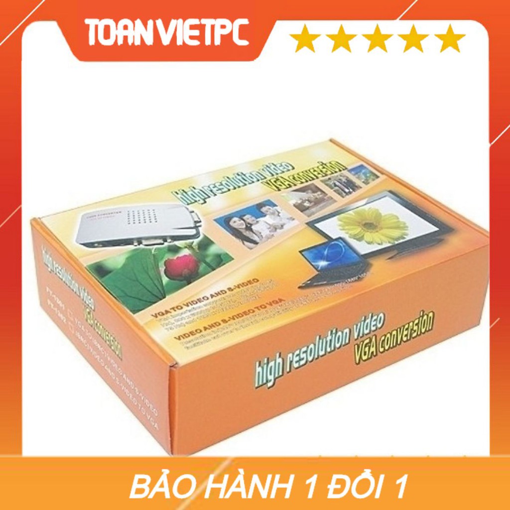 Bộ chuyển VGA to AV(hộp vàng)