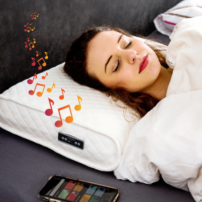 Gối Medisana SP 100 Sleep Well Kissen tích hợp sóng nhạc giúp cải thiện giấc ngủ