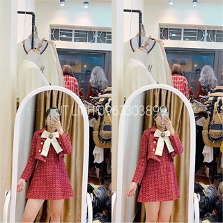 Set váy dạ kèm áo choàng