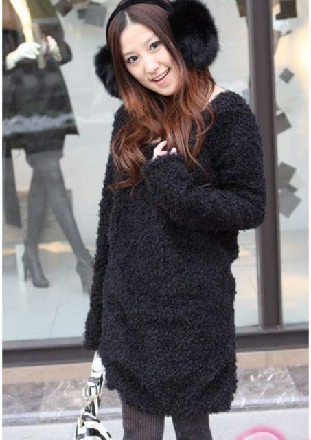 *SALE* ÁO LÔNG MÀU ĐEN FORM DÀI