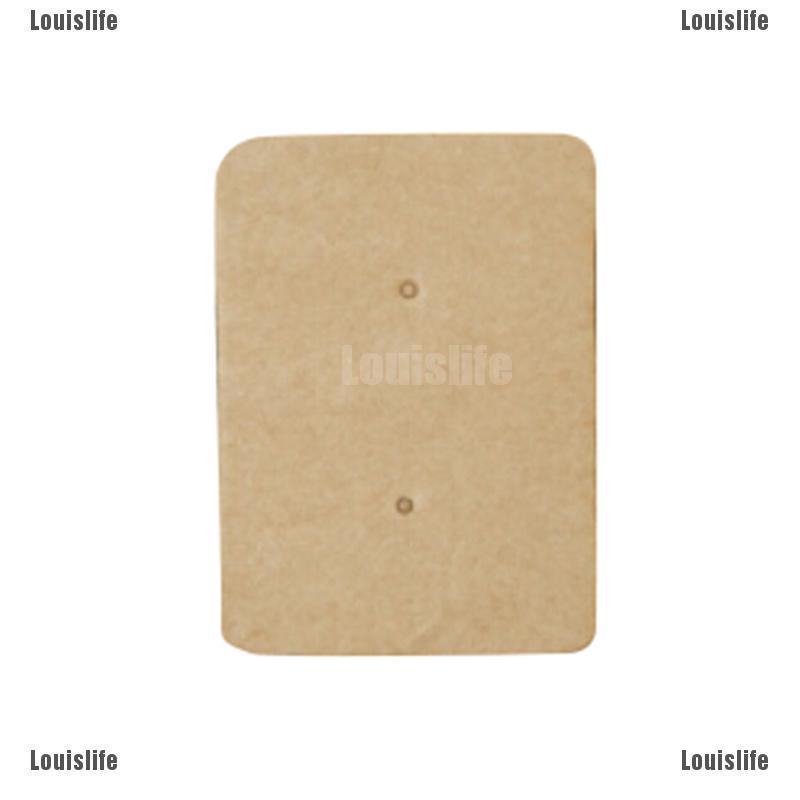 Set 50 Thẻ Giấy Kraft Treo Khuyên Tai Trưng Bày Chuyên Nghiệp