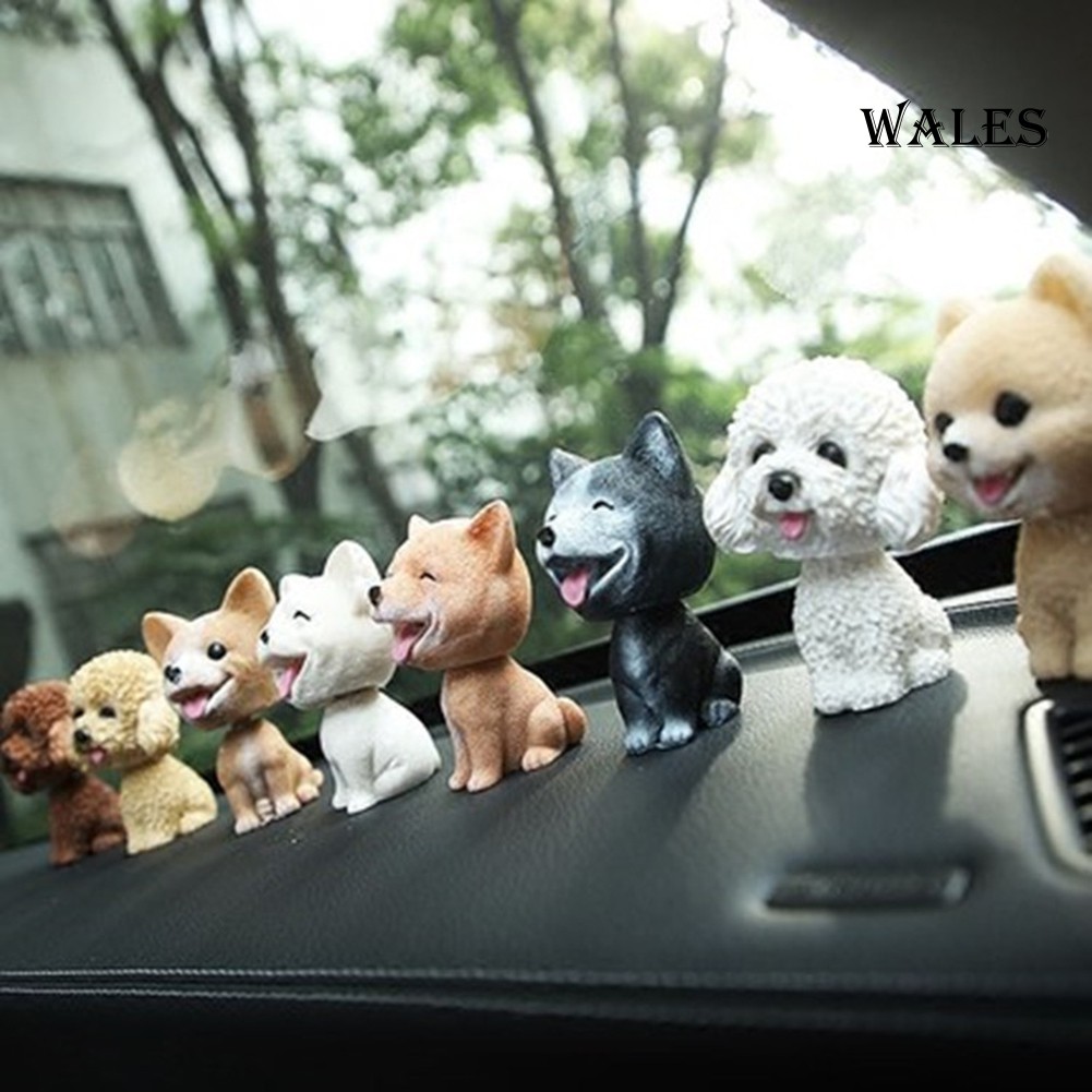 Mô hình trang trí xe hơi hình cún con dễ thương