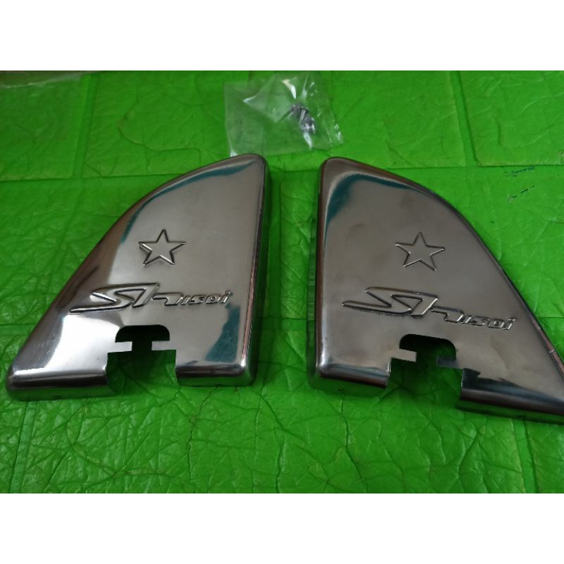 Bộ ốp inox gác chân sau Sh ý new