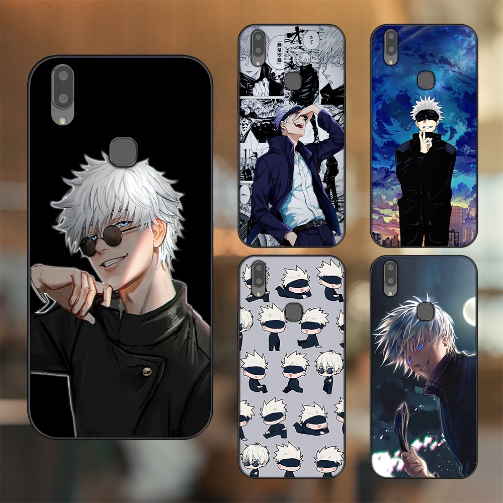 Ốp lưng Vivo V9, Y85, V11i viền đen in hình Satoru Jujutsu Kaisen