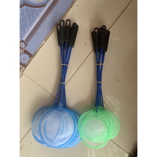 Vợt tròn vớt bobo artemia cán nhựa dày 7cm 10cm 12cm