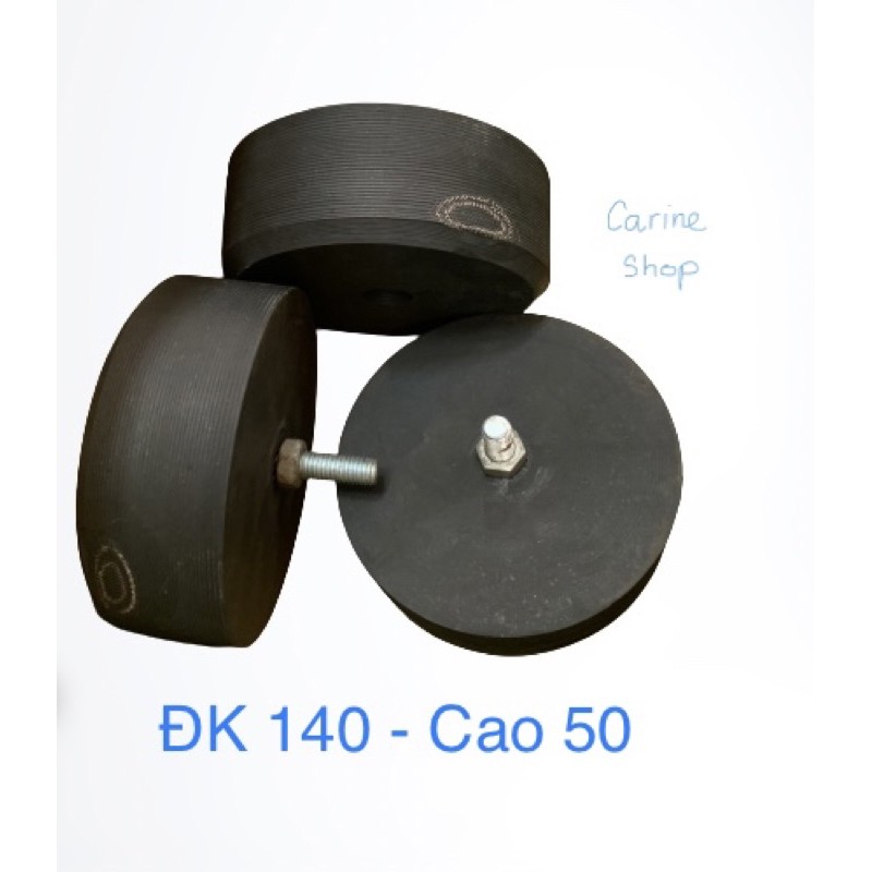 Cao su giảm chấn chân máy đường kính 140  - không ốc