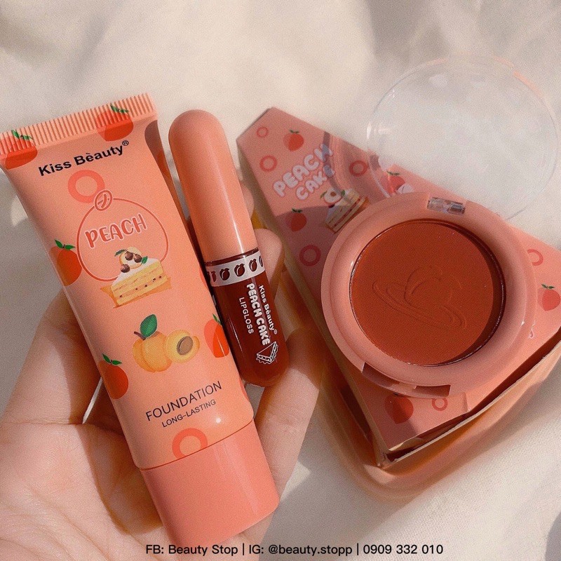 🍰 HOT Set 3 Sản Phẩm Make-up Peach Pancake Kiss Beauty Đã Về Với Shop rồi ạ 🍰