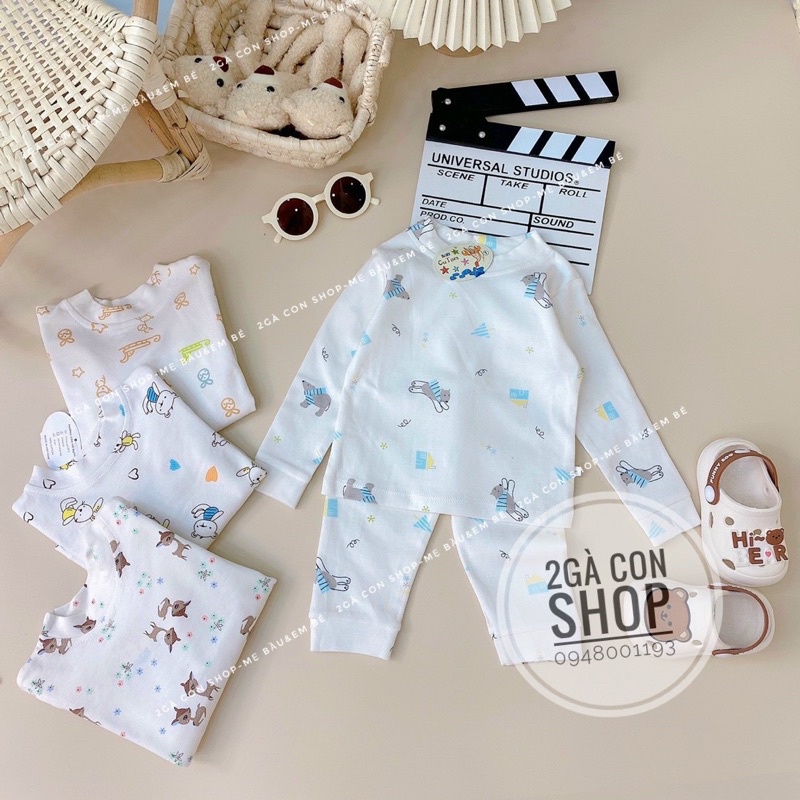 Bộ cotton pha nỉ giữ nhiệt, size 5-16kg