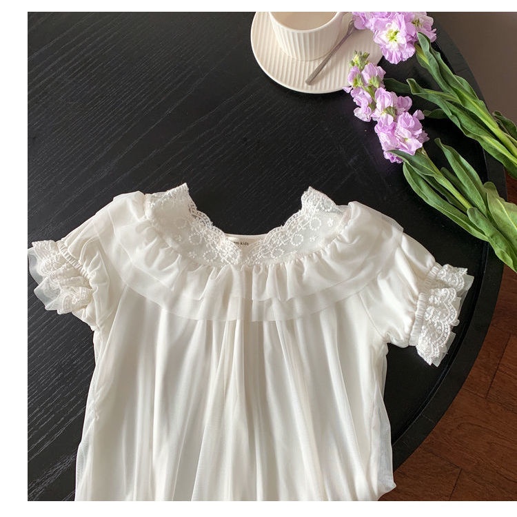 Bộ Đồ Ngủ Pajamas Cotton Nguyên Chất Phong Cách Công Chúa Phương Tây Mùa Hè Mới Cho Nữ