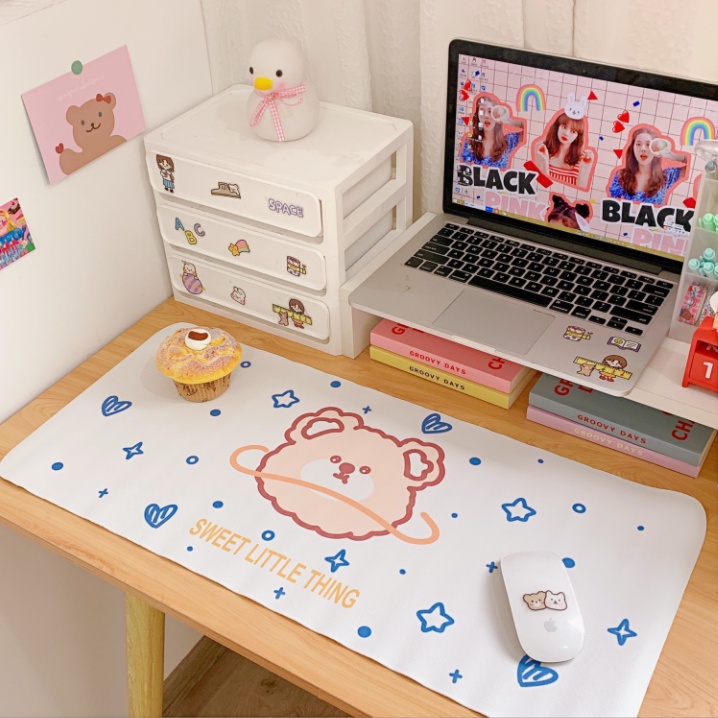 Bàn di chuột cỡ lớn pad chuột nhiều hình cute cực xinh chống nước 30 x 60 cm trang trí bàn học sinh giá rẻ