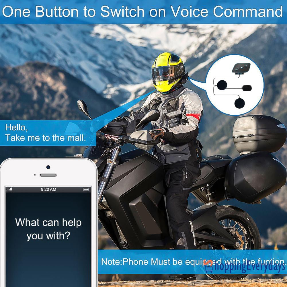 【sv】 A8 Motorcycle Bluetooth Helmet Headsets Intercom Call Wireless Headphone