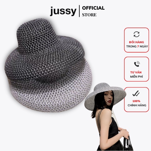 Nón Cói Chuông Jussy Fashion Mũ Cói Nữ Lồng Đèn Hội An Đầu Vuông Chất Cói Đan Dày Nhiều Màu Hot Kèm Hộp Đựng Giữ Form