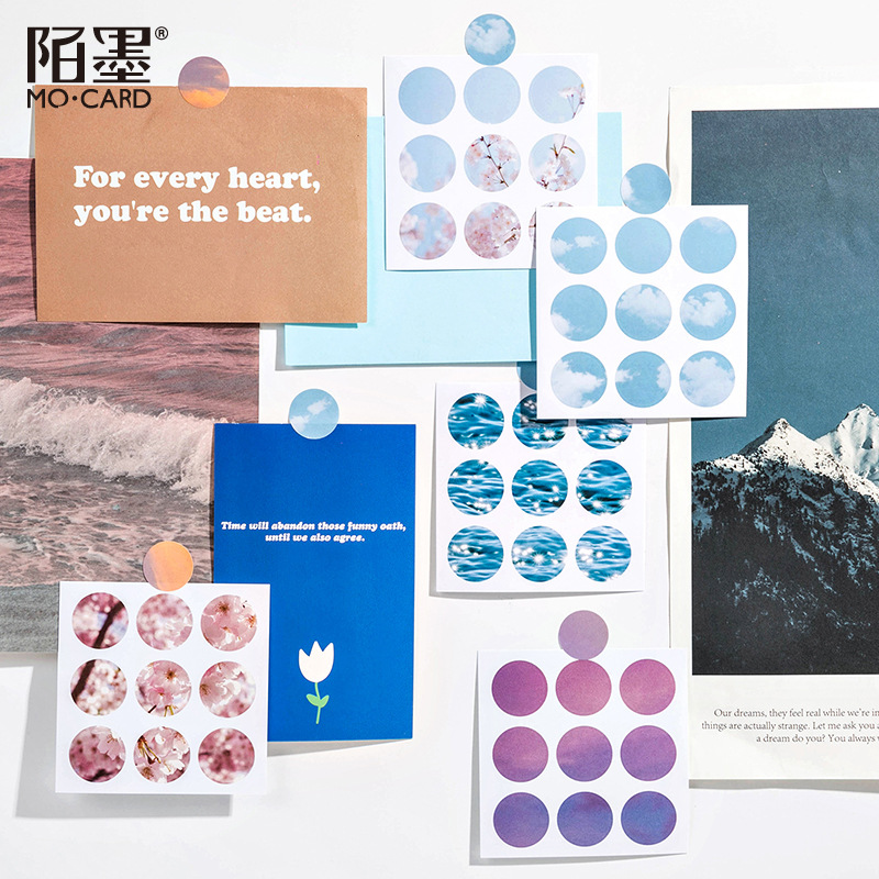 Set 3 Tờ Nhãn Dán Trang Trí Sổ Lưu Niệm