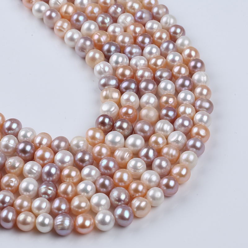 Hạt Ngọc Trai Màu Sắc Tự Nhiên 9-10mm Dùng Làm Trang Sức