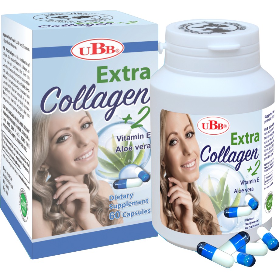 UBB® Extra Collagen+2 - Tăng sự đàn hồi cho da, giúp da săn chắc mịn màng