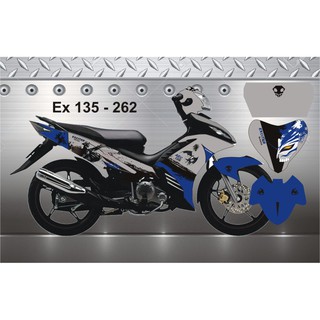 Tem Trùm Exciter 135 Xanh Xám ACE dơi