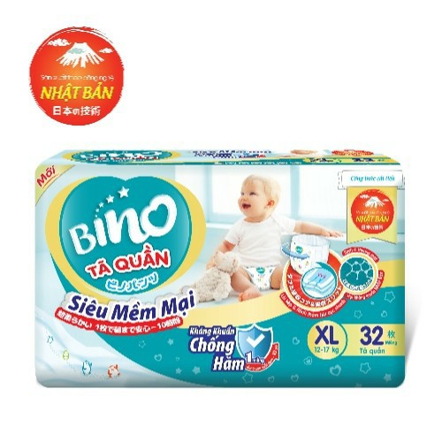 Bỉm/ Tã Quần Bino Size M40 Mẫu Chống Hăm