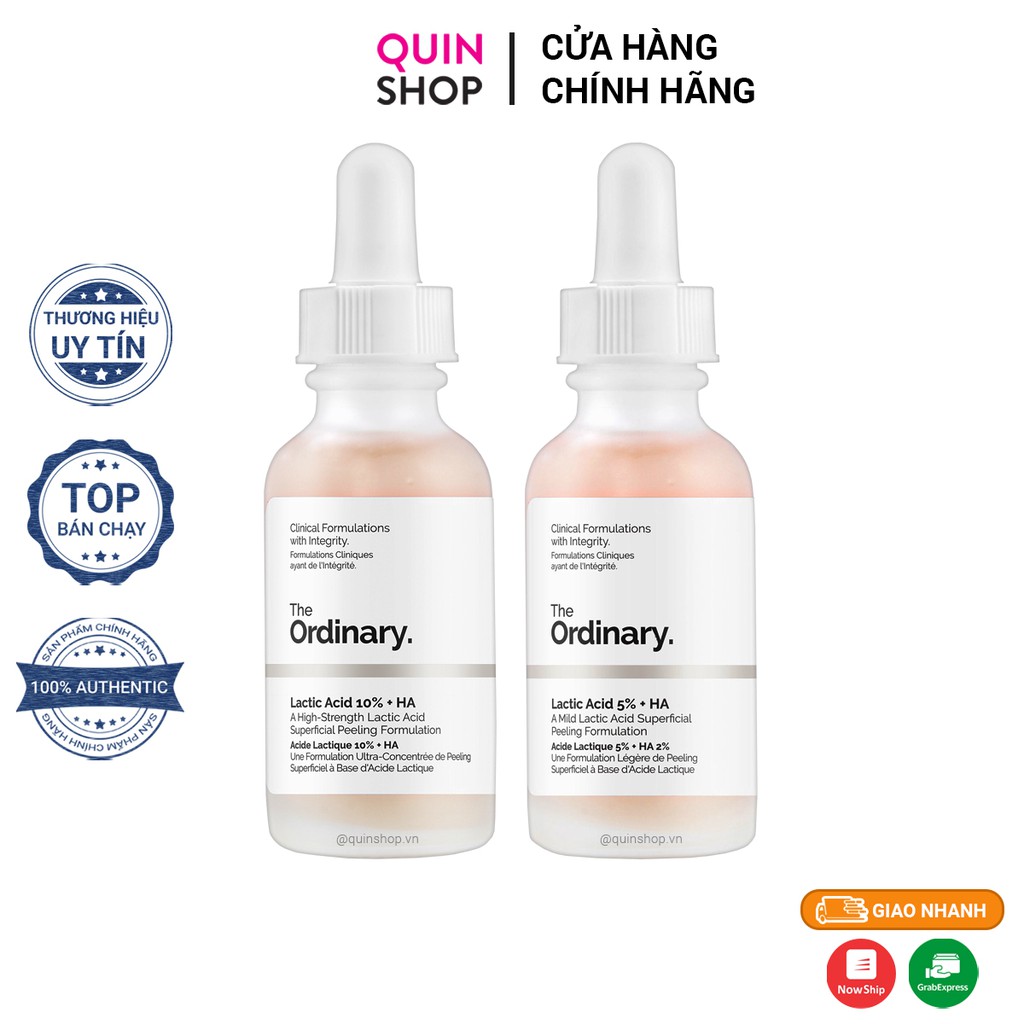 Tinh Chất Dưỡng Ẩm Tẩy Da Chết The Ordinary Lactic Acid + HA Serum