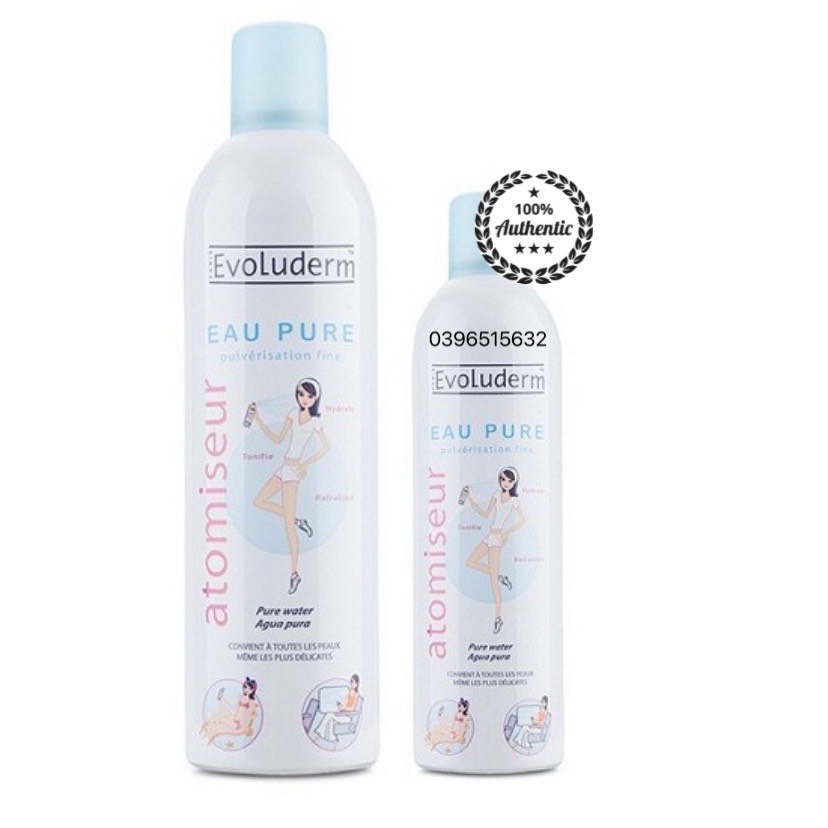 Xịt Khoáng Evoluderm Eau Pure (150ml – 400ml)