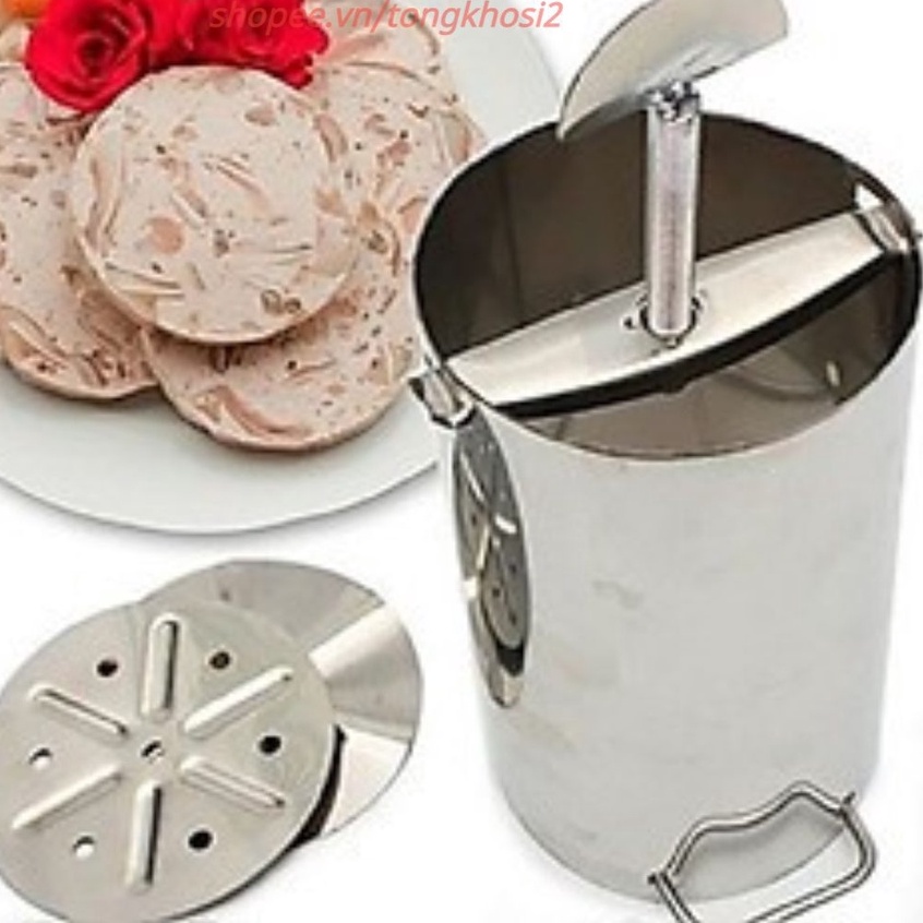 Khuôn Làm Giò GIADUNG HOME Khuôn Giò Chả Inox 304 Trọng Lượng 1kg Hàng Loại 1 Dày Cầm Chắc Tay - Khuôn làm giò xào GG02