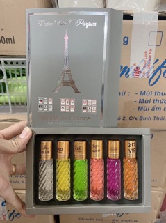 Bộ 6 Chai Nước Hoa Mini Dạng Lăn 6ml Dùng Cho Nam Nữ
