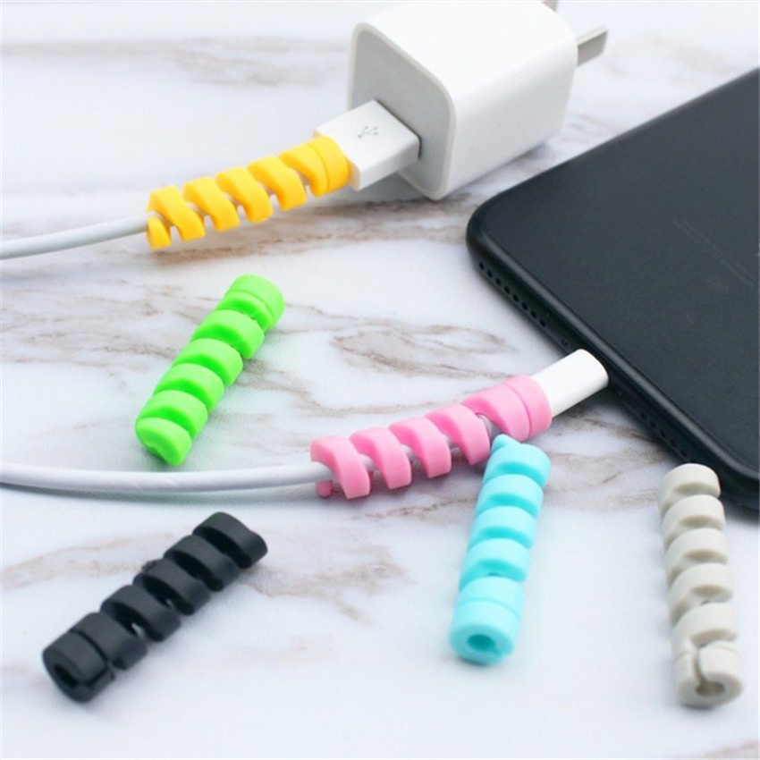 General Type Silicone Bảo Vệ Cáp Sạc Điện Thoại Máy Tính Nhiều Ngăn